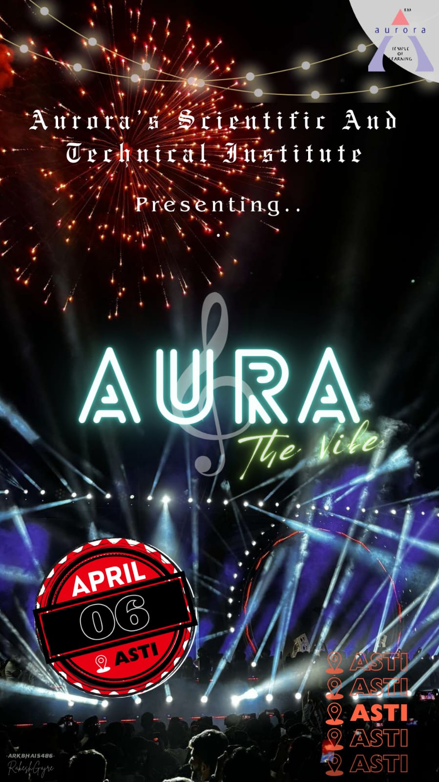 Aura — The Vibe event poster