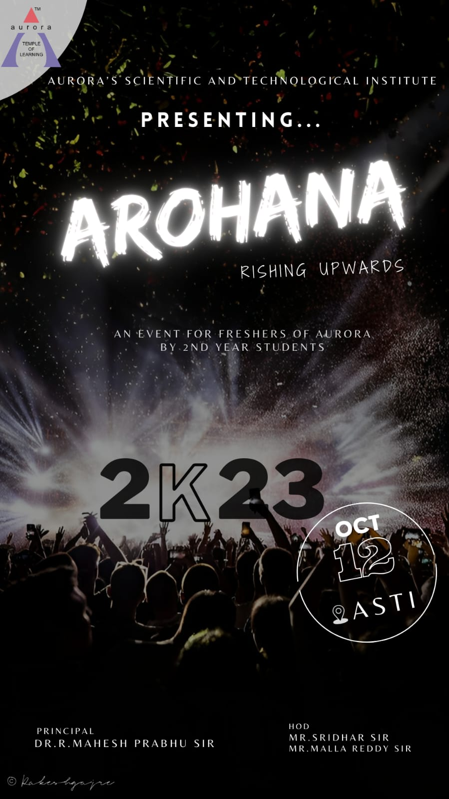 Arohana event poster